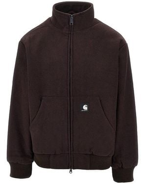 Carhartt 'Atoka' Wool-Blend Padded Bomber Jacket - Brown