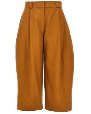 Balenciaga Canvas Balloon Fit Trousers - Brown