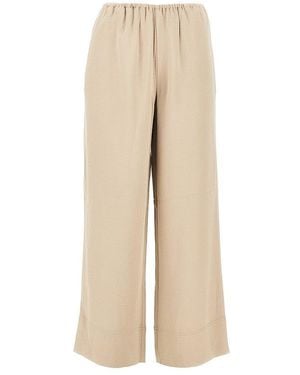 TOTEME Viscose Lounge Trousers - Natural