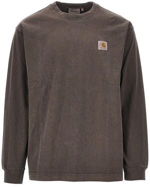 Carhartt 'Vista' Long-Sleeved T-Shirt - Brown