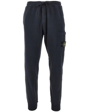 Stone Island Organic Cotton Cargo Joggers - Blue