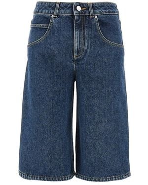 Givenchy Bermuda A Gamba Ampia - Blu