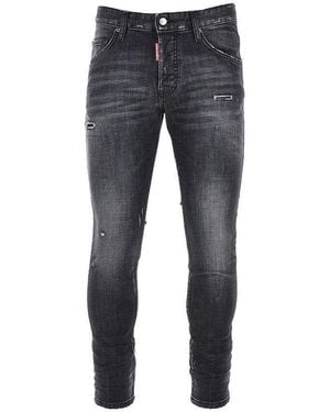 DSquared² Stretch Denim Skater Jeans - Blue