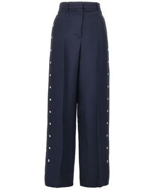 Stella McCartney Tailored Trousers With Press-Studs - Blue