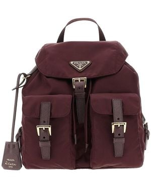 Prada Small Re-Nylon Backpack - Purple