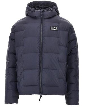 EA7 Padded Micro Ripstop Jacket - Blue