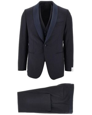 Caruso 'Manon' Wool And Mohair Suit - Blue