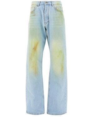 C.9.3 Stained Effect Relaxed Fit Jeans - Blue