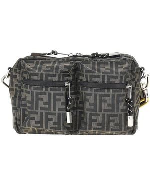 Fendi Superlight Ff Zucca Fabric Camera Case - Grey