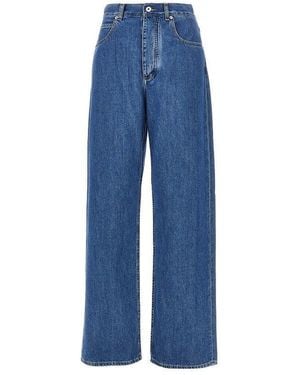 Bottega Veneta Wide Leg High-Rise Jeans - Blue
