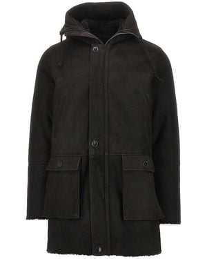 Dacute Shearling Parka - Black