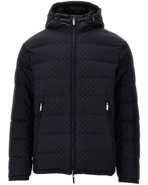 Emporio Armani Reversible Nylon Down Jacket - Blue