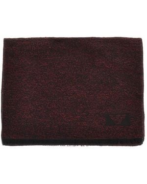 Emporio Armani Bouclé Wool Blend Scarf - Brown
