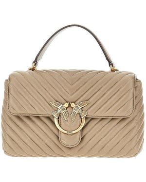 Pinko Classic Love Lady Puff Bag - Metallic