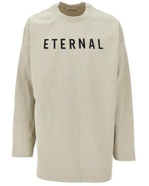 Fear Of God 'Eternal' Embroidery Long-Sleeved T-Shirt - Gray