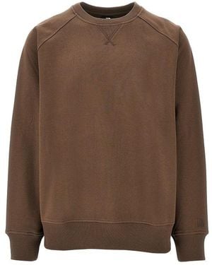 The North Face 'Rmst Logo' Relaxed Fit Crewneck Sweatshirt - Brown