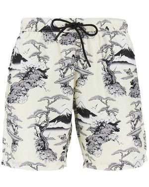 Mauna Kea Printed Swimshorts - Blue