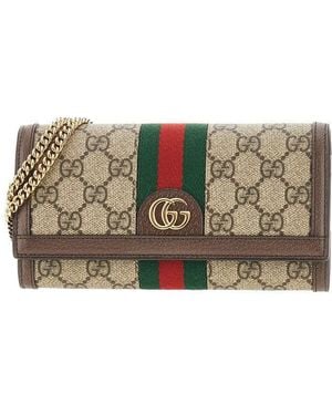 Gucci 'Ophidia' Wallet On Chain - Metallic