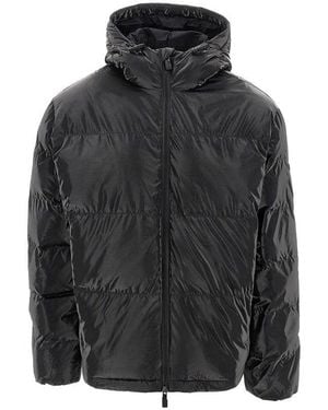 EA7 Padded Coated Nylon Jacket - Black