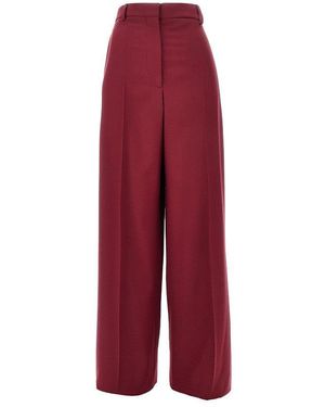 Stella McCartney Pantalone Loose Fit - Rosso