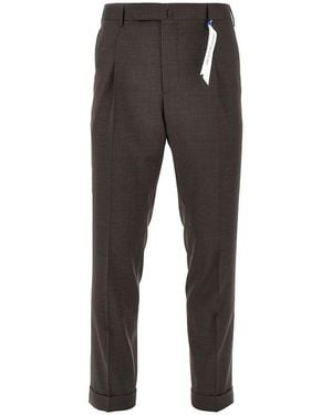 Santaniello 'Corice Rima' Wool Pants - Black