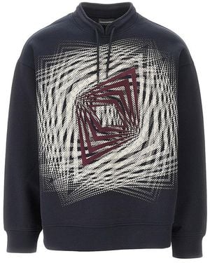 Emporio Armani Sweatshirt With Print - Black