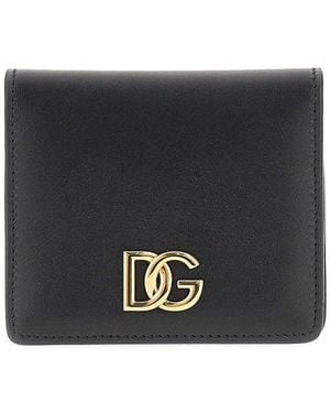 Dolce & Gabbana Dolce&Gabbana Leather Bi-Fold Cardholder - Black