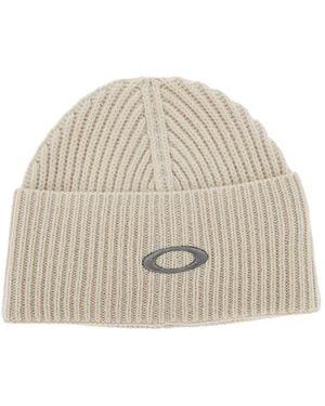 Oakley 'Ellipse' Ribbed Beanie Hat - Natural