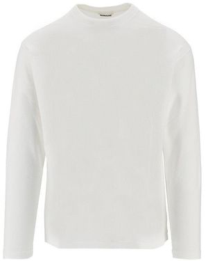 AURALEE Brushed Cotton Long-Sleeved T-Shirt - White