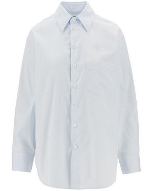The Seafarer 'Kim' Poplin Shirt - Blue