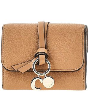 Chloé 'Alphabet' Small Tri-Fold Wallet - Natural