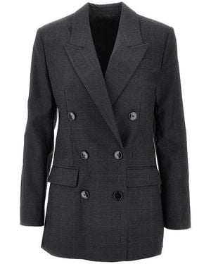 Isabel Marant 'Jevima' Prince Of Wales Jacket - Black