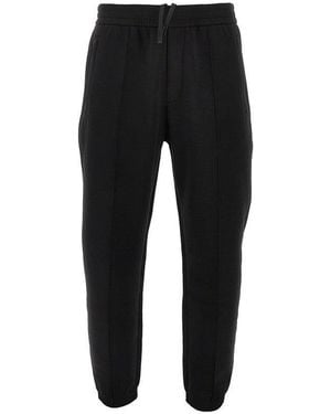 Emporio Armani Double Jersey Joggers - Black