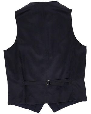 Luigi Bianchi Wool And Mohair Tailored Vest - Blue