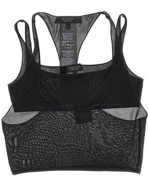 Gucci Crêpe Two-Pieces Top - Black