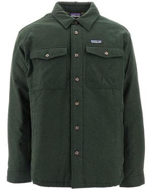 Patagonia Lightweight Insulated Fjord Flannel Shirt - Green