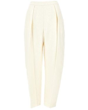 Rohe Sculptural Bouclé Trousers - White