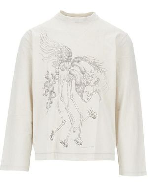 Our Legacy 'Box' Long-Sleeved T-Shirt - White