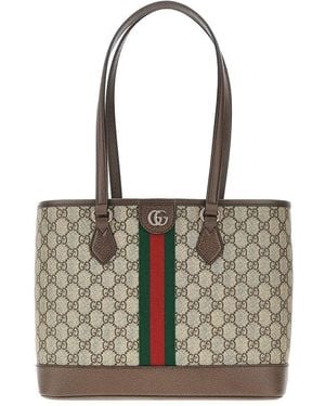 Gucci Medium 'Ophidia' Shopping Bag - Brown