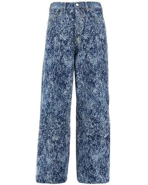 1989 STUDIO Denim Wide Leg 'Marble Mastiff' Jeans - Blue
