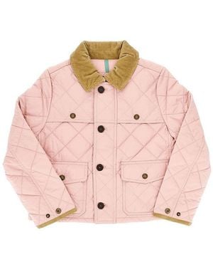 Ralph Lauren Quilted Nylon Jacket With Logo Embroidery Kids - Pink