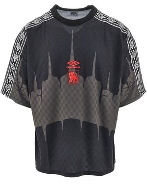Umbro Technical Ripstop T-Shirt With Logo - Black