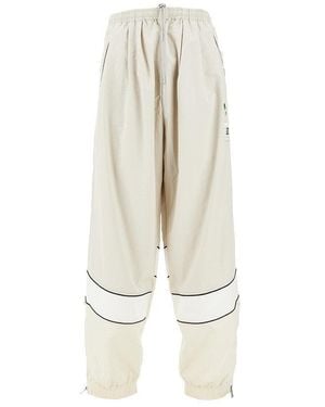 Maison Mihara Yasuhiro Oversized Nylon Track Trousers - Natural