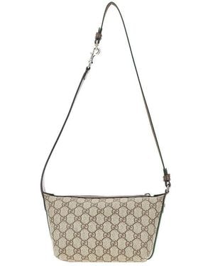 Gucci Gg Supreme Mini 'Ophidia' Bag - Metallic