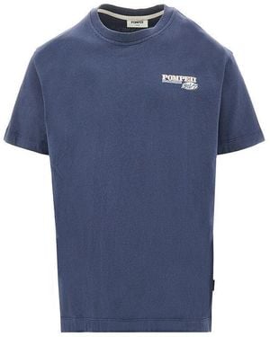 Pompeii3 Relaxed Fit T-Shirt With Print - Blue