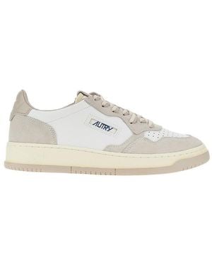 Autry Medalist Low Leather Sneakers - White