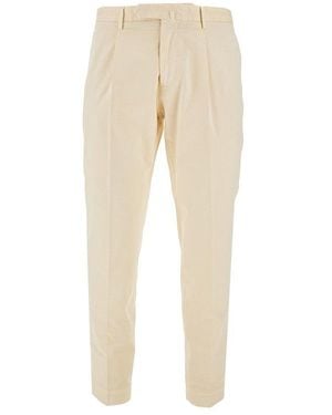 Santaniello Stretch Twill 'Arechi' Trousers - Natural