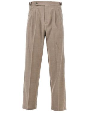 MARSĒM Wool-Blend Trousers - Natural