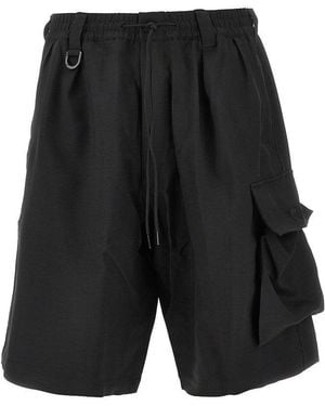 Y-3 Sport Uniform Cargo Shorts - Black