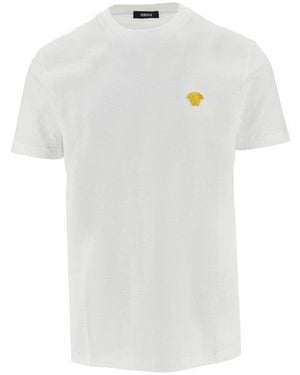 Versace Medusa Embroidery T-Shirt - White